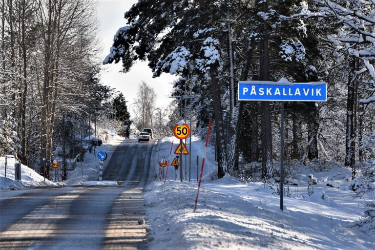 Påskallaviks vägskylt