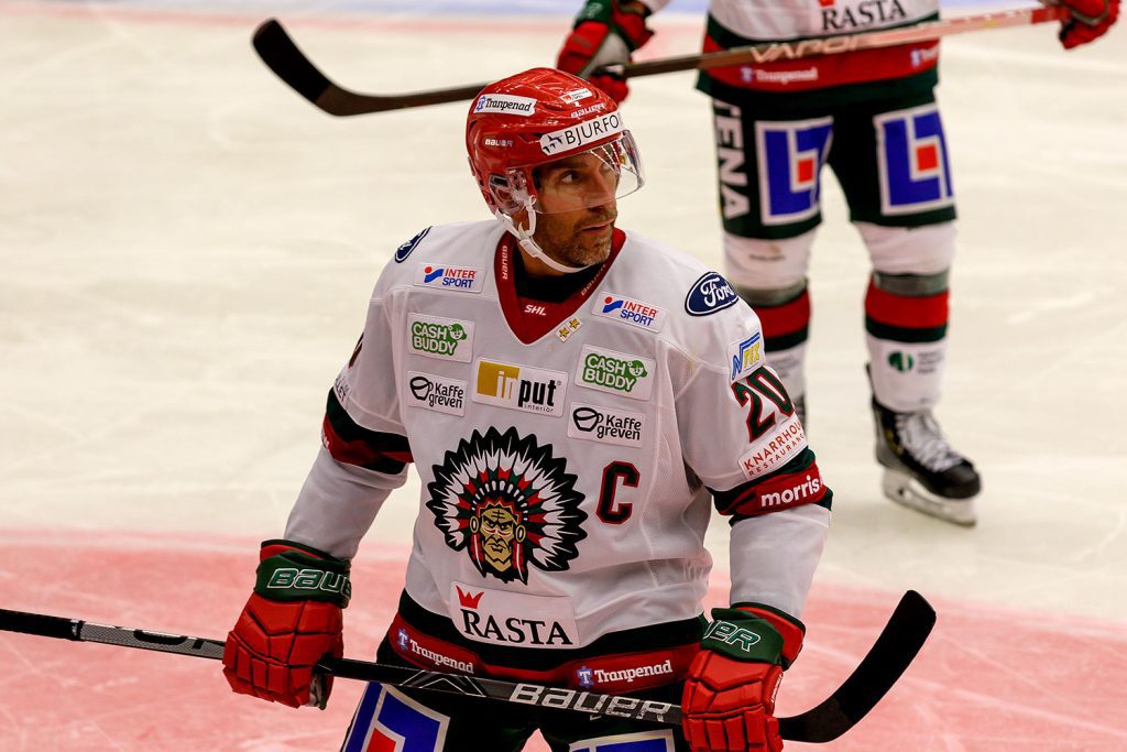 Närbild på Joel Lundqvist, Frölunda HC