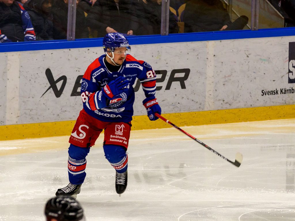 Patrik Karlkvist, IK Oskarshamn, i en slutspelsmatch mot Leksands IF