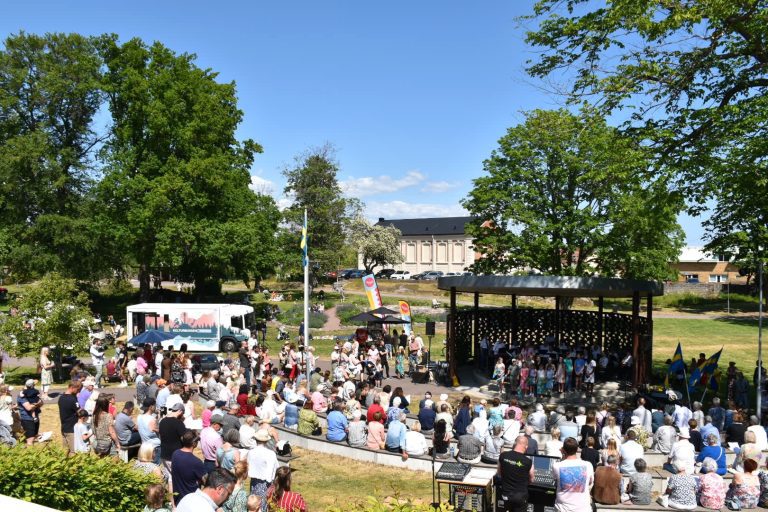 Nationaldagsfirande i stadsparken