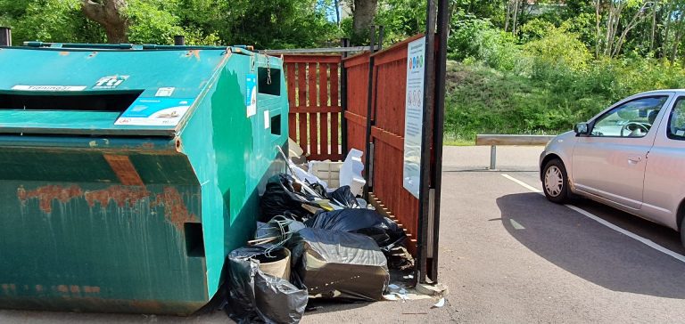 Återvinningsstationen i Södertorn