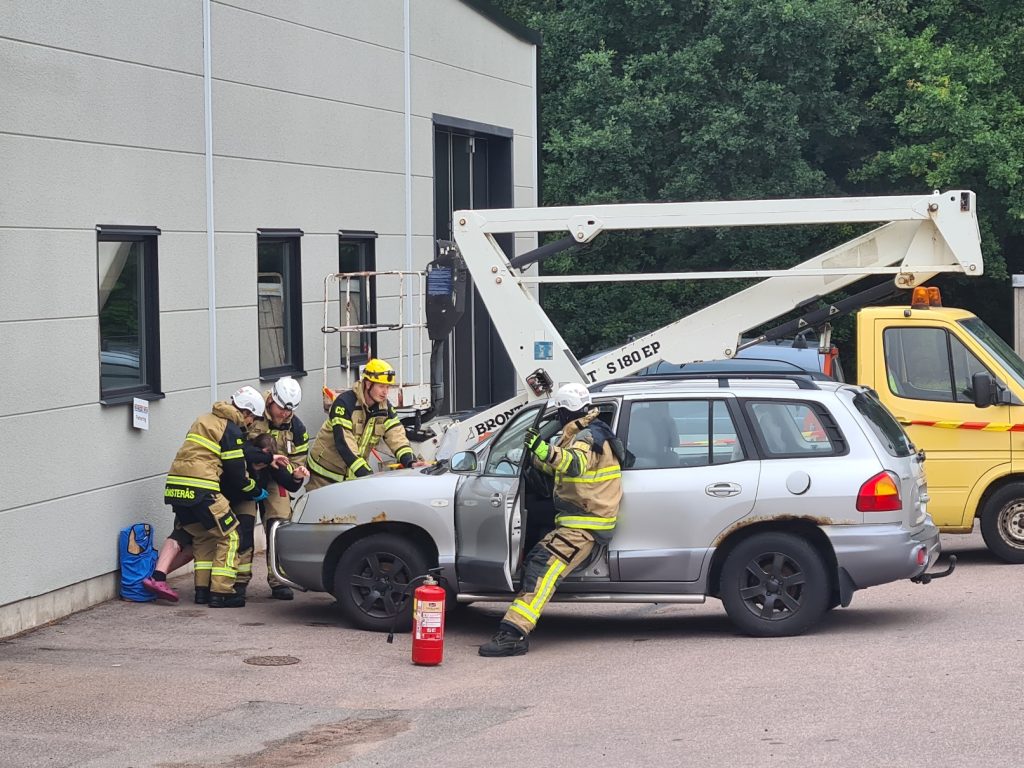 Praktiskt moment trafikolycka med en påkörd person