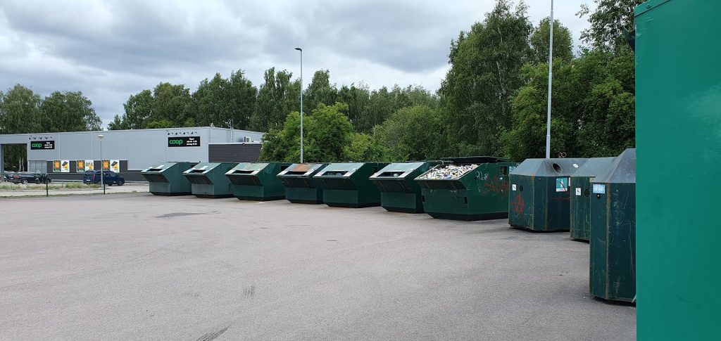 Återvinningsstation i Mönsterås