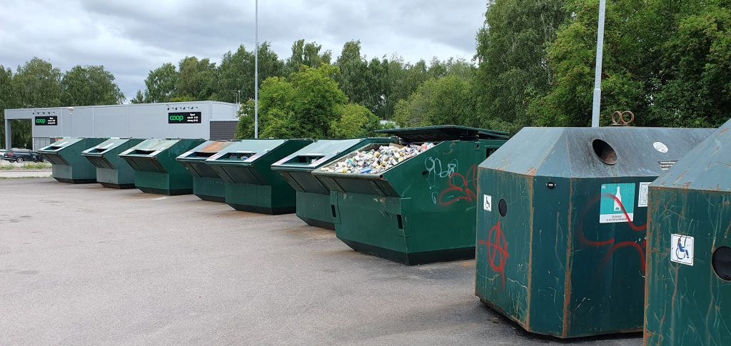 Återvinningsstation i Mönsterås