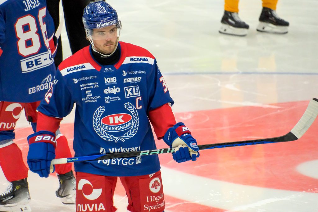 Oscar Engsund, lagkapten i IK Oskarshamn