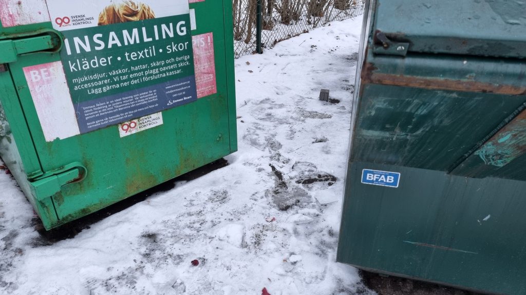 Återvinningsstationen i Kristineberg i Oskarshamn