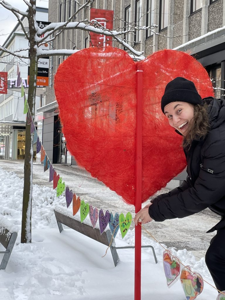 Alla hjärtans dag, Elin Åberg, platsutvecklare i Oskarshamn. Foto: Attraktiva Oskarshamn