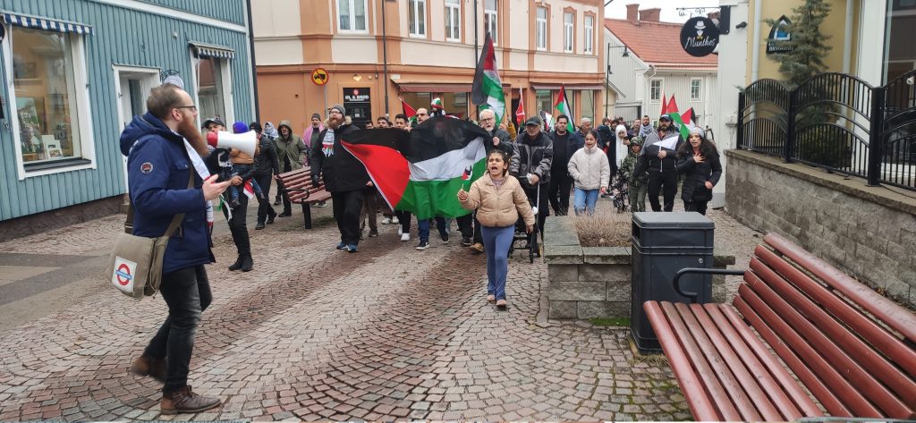 Palestinamanifestation i Oskarshamn