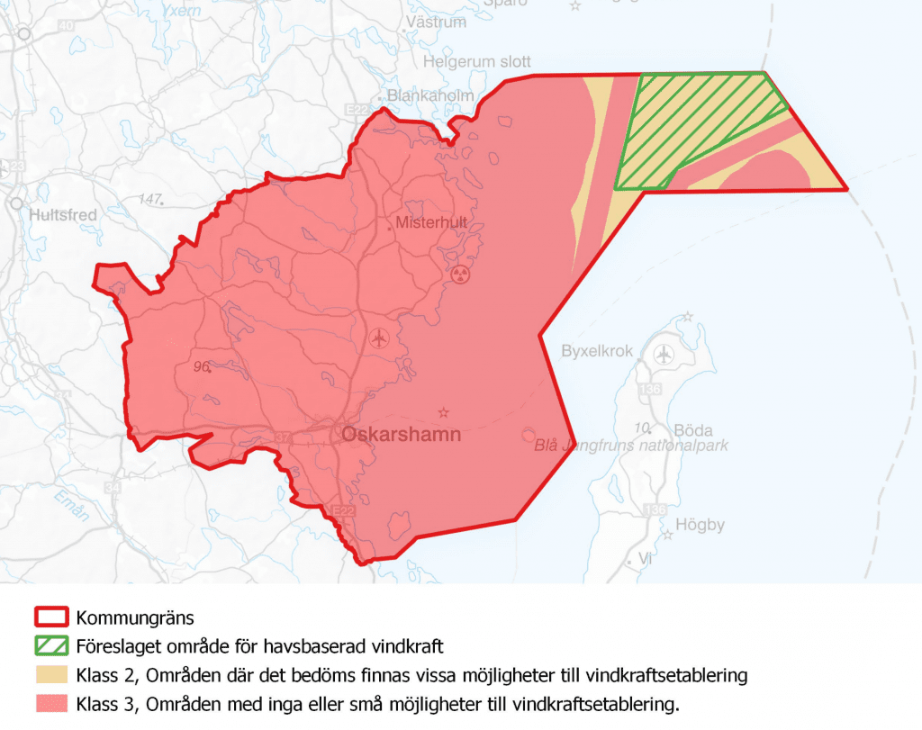 Planförslag vindbruk Oskarshamns kommun