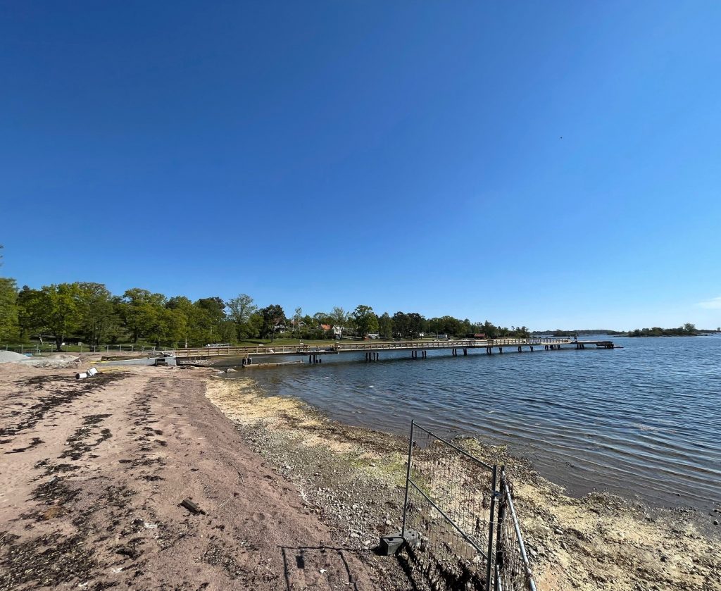 Nya badbryggan i Havslätt, Oskarshamn