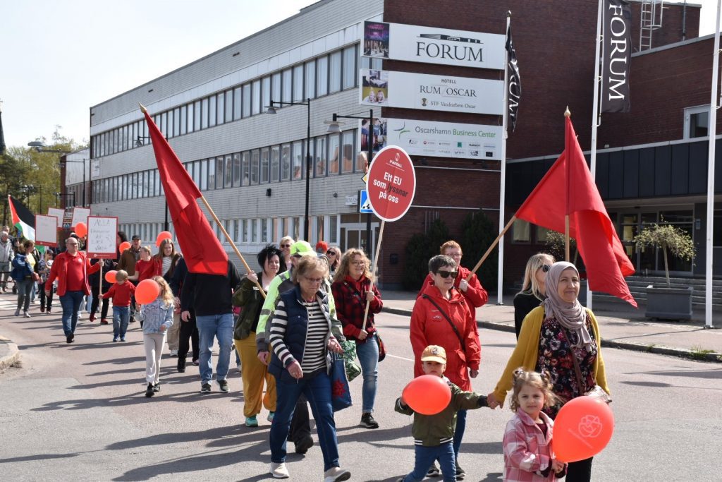 Förstamajtåg i Oskarshamn