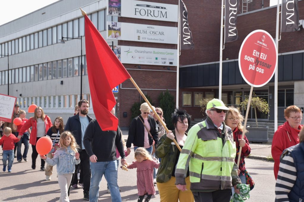 Förstamajtåg i Oskarshamn