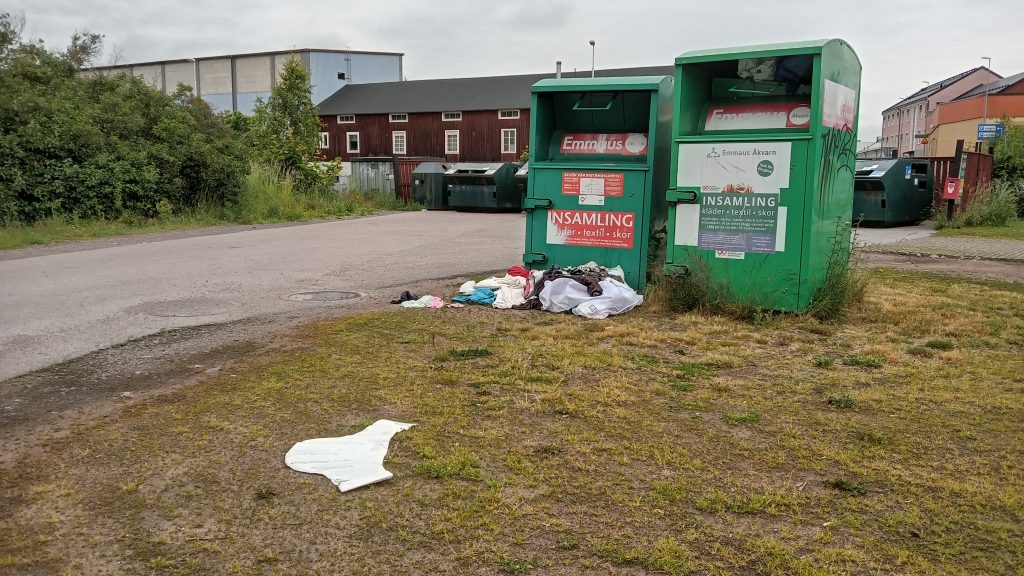 Återvinningsstationen i Gröndal i Oskarshamn