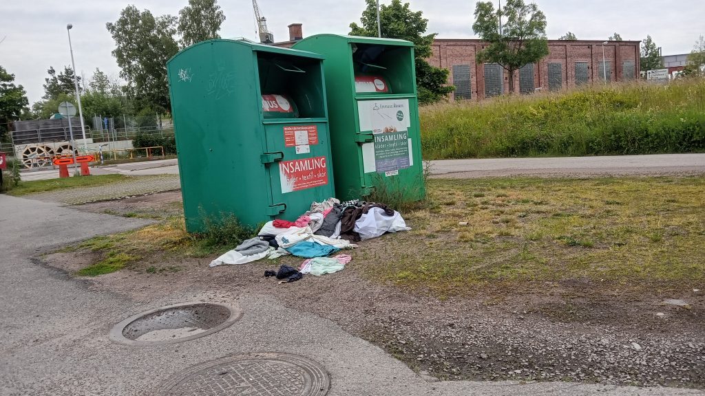 Återvinningsstationen i Gröndal i Oskarshamn