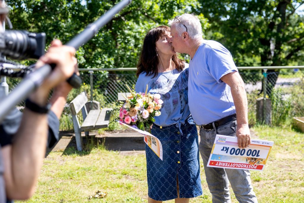 En vinstpuss mellan Anna och Lars Göransson