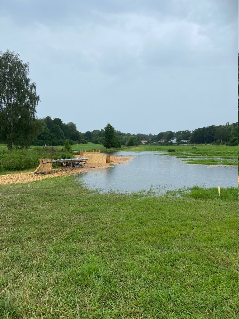 Blött på O-Ringens campingområde i Döderhultsdalen i Oskarshamn