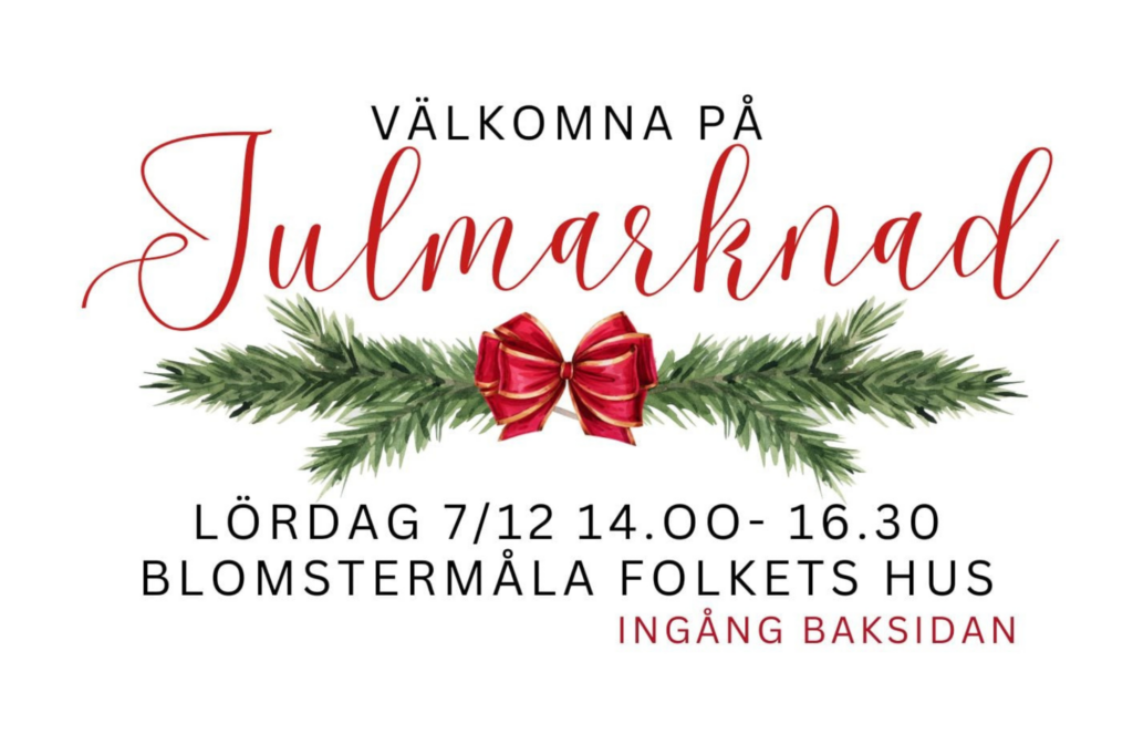 Julmarknad i Blomstermala Folkets hus