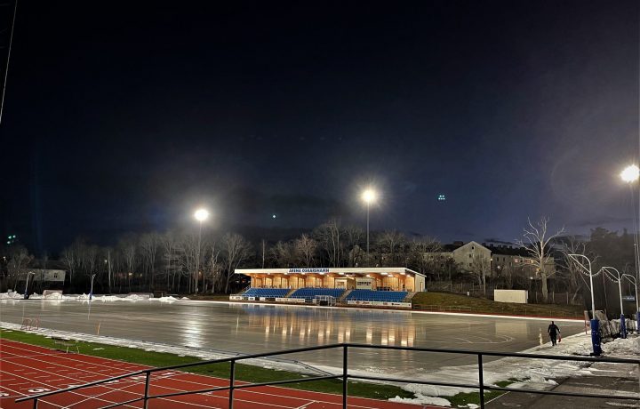 Bild på isbanan på Arena Oskarshamn