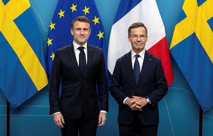 Emmanuel Macron och Ulf Kristersson