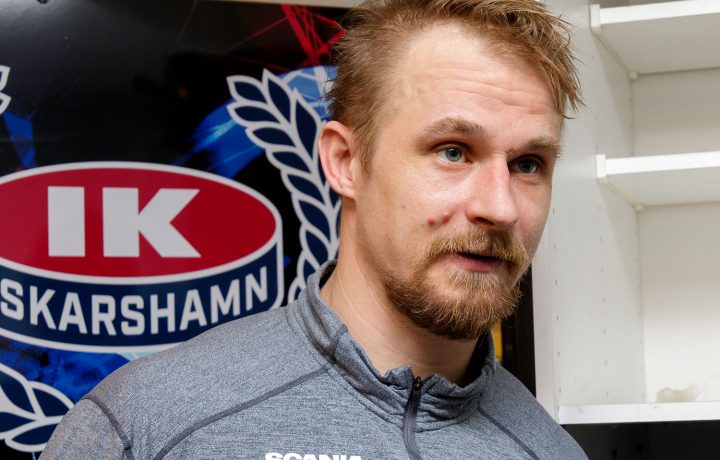 Johannes Salmonsson, IK Oskarshamn, svarar på Oskarshamns-Nytts frågor efter en match