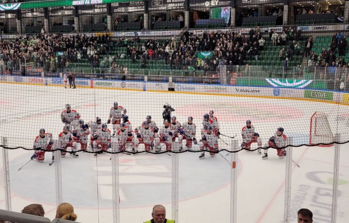 Bild från match mellan Rögle och IK Oskarshamn