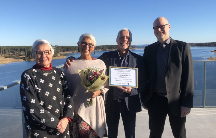 Britt-Marie Domeij (M), Helen och Torsten Gunnarsson samt Patrik Nilsson (M).