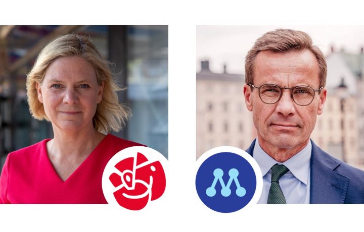 Magdalena Andersson (S) och Ulf Kristersson (M)