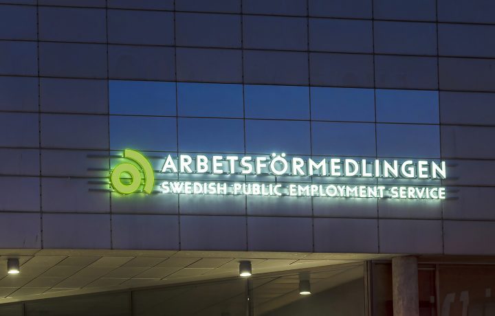 Arbetsförmedlingens fasad