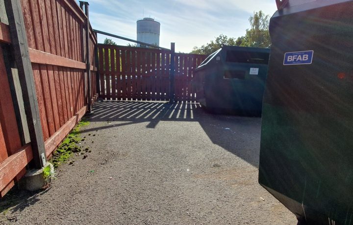 Återvinningsstationen i Södertorn i Oskarshamn