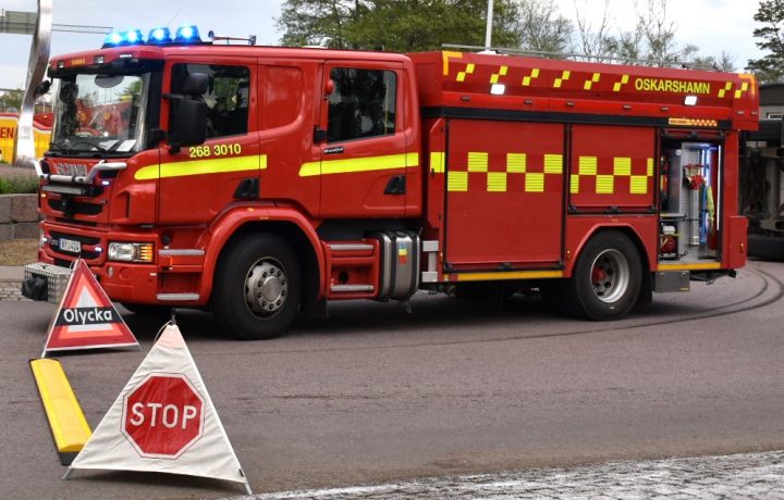 Brandbil, räddningstjänsten i Oskarshamn