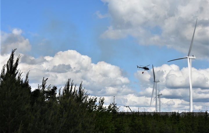 Brand vid Cedergrens utanför Fliseryd