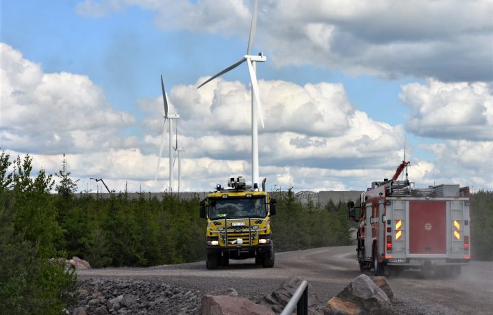 Brand vid Cedergrens utanför Fliseryd