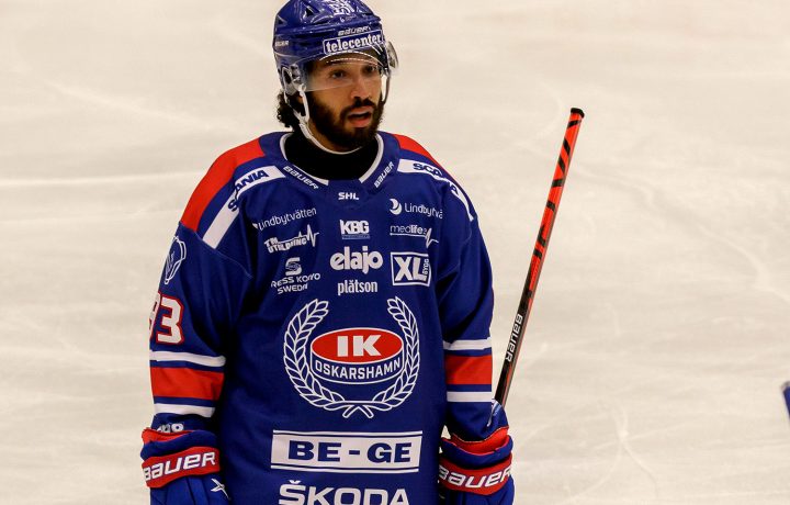 Cameron Brace, IK Oskarshamn. Foto: Pierre Stjernfeldt