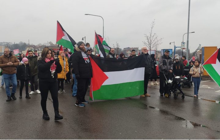 Palestinamanifestation i Oskarshamn