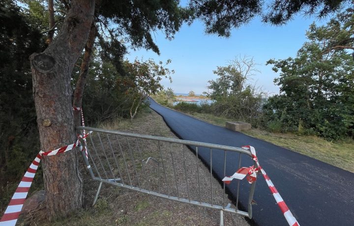 Ernemarpiren i Oskarshamn är avstängd