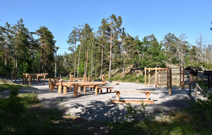 Havslätts utegym på Vedtorget i Oskarshamn