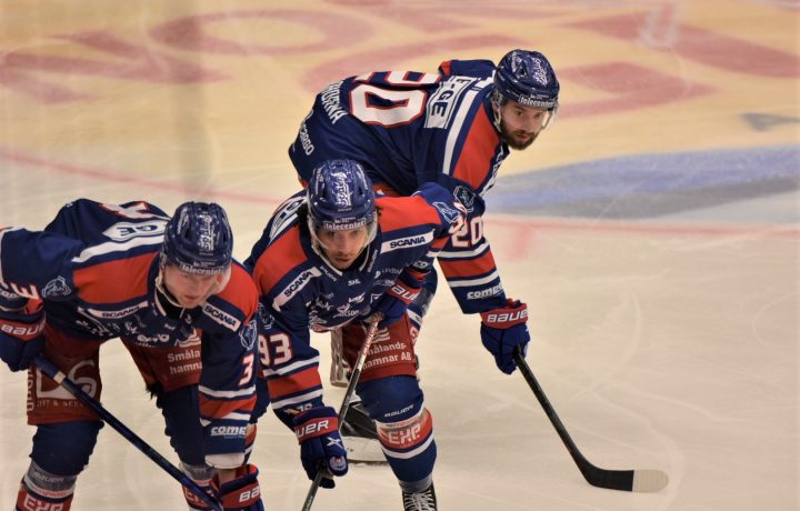 William Worge Kreü, Cam Brace och Hynek Zohorna, IK Oskarshamn. Foto: Peter A Rosén