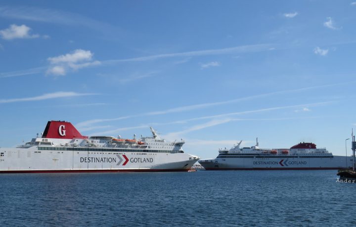 Gotlandsfärjorna M/S Drotten och M/S Visby