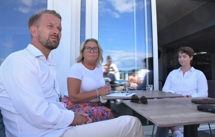 Jimmy Loord (KD), Malin Sjölander (M) och Johanna Wyckman (L)