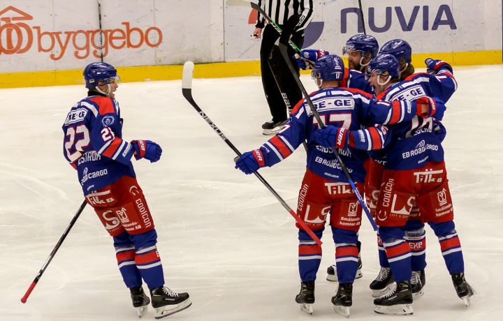 Jubel i IK Oskarshamn i en kvartsfinal mot Rögle BK