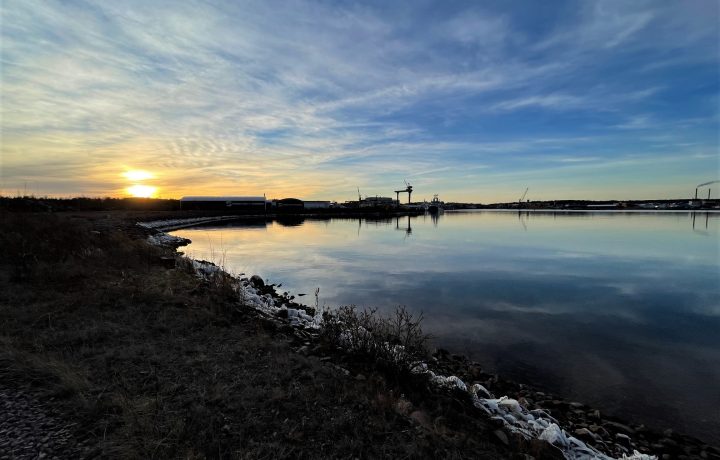 Månskensviken, inre hamnen i Oskarshamn.