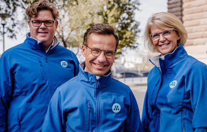 Gunnar Strömmer, Ulf Kristersson och Elisabeth Svantesson