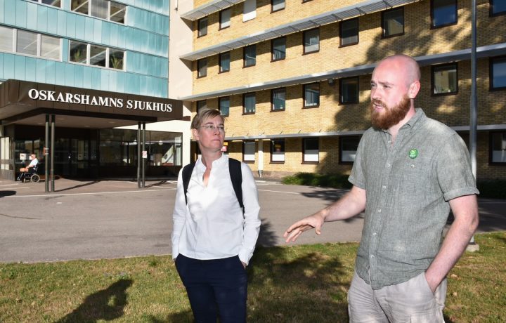 Caroline Axelsson (MP) och Max Troendlé (MP)