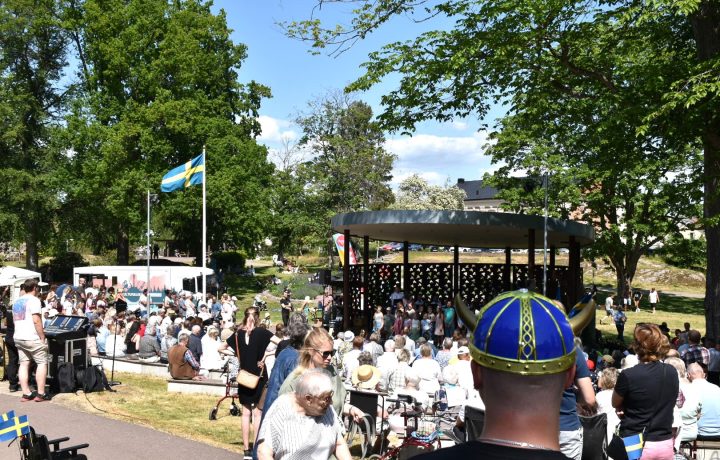 Nationaldagsfirande i Oskarshamns stadspark