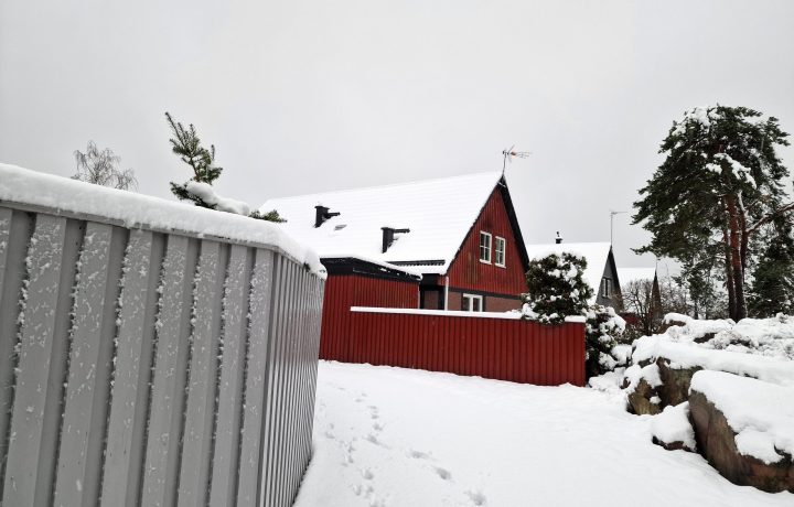 Snö, vinter, i Oskarshamn