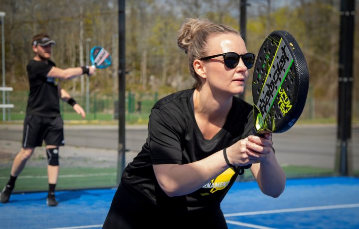 Bild från byamästeskap i padel i Figeholm