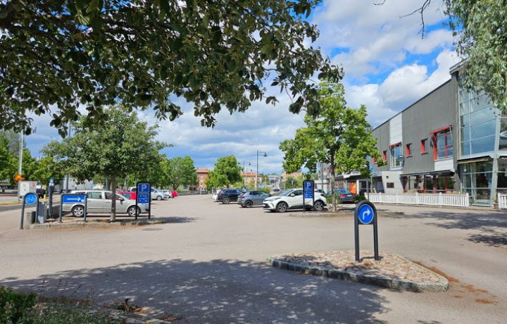 Parkeringsplatser på Brädholmen i Oskarshamn