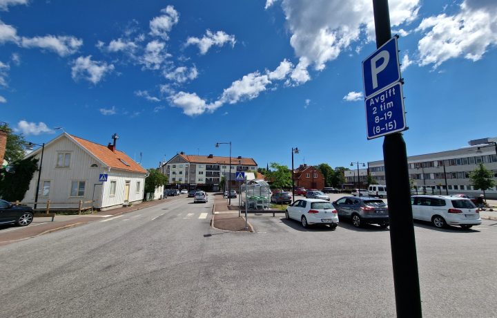 Parkeringsplatser vid Forum i Oskarshamn