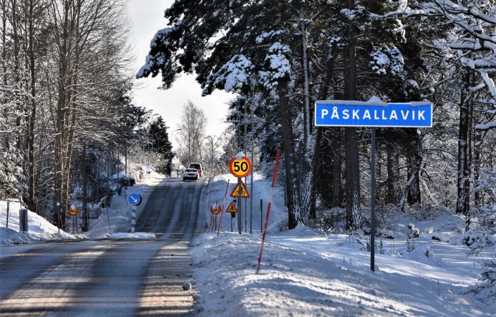 Påskallaviks vägskylt