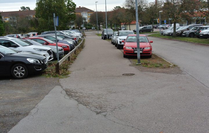 Parkering i Kristineberg. Foto: Privat